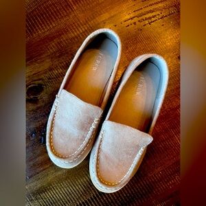 Crewcuts Tan Faux Leather Loafers Toddler/Kids Size 1 - Like New